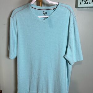 Age of Wisdom Turquoise V-Neck Tee
